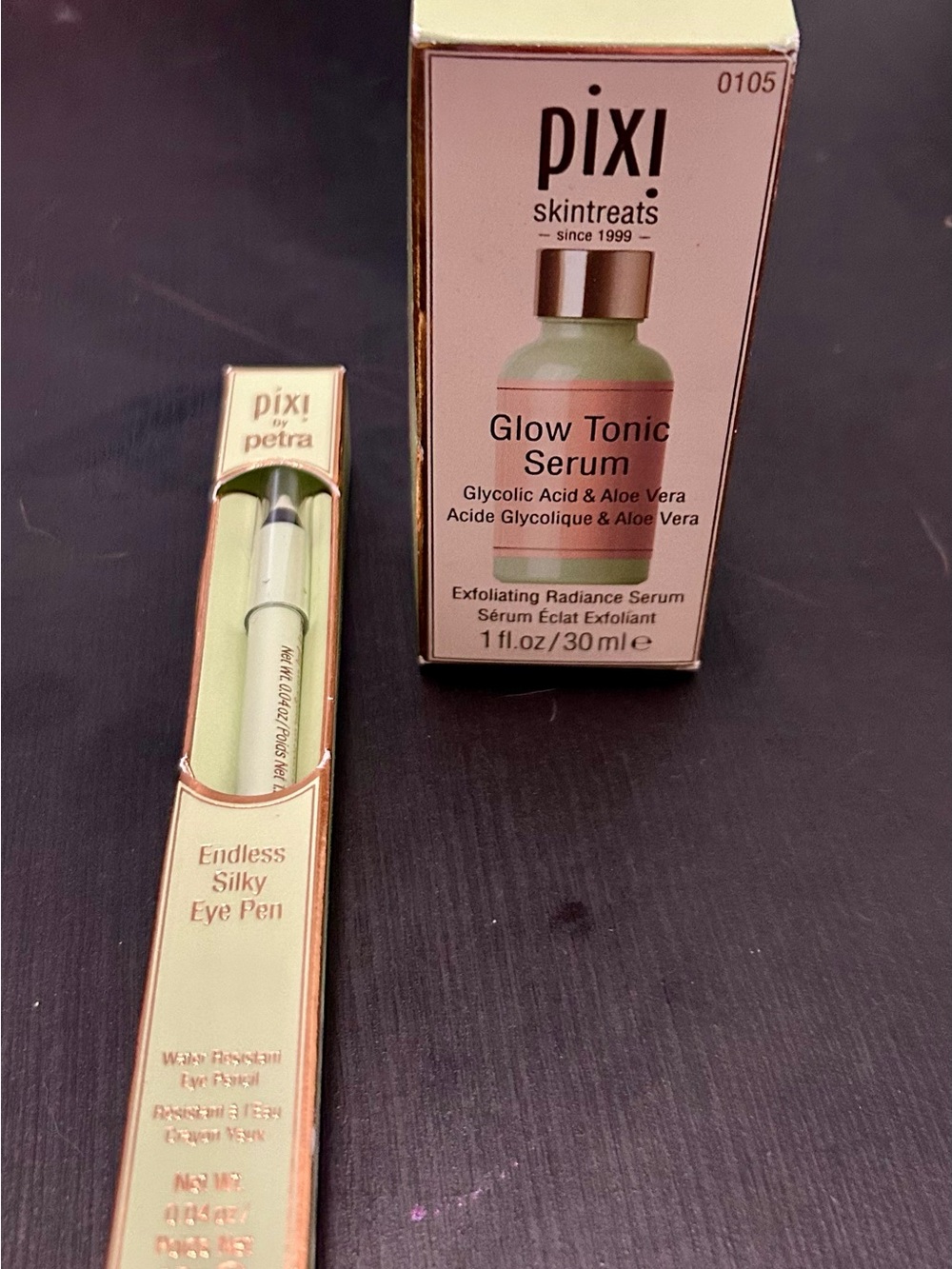 Pixi Glow Tonic Serum & Endless Silky Eye Pen - Light Green